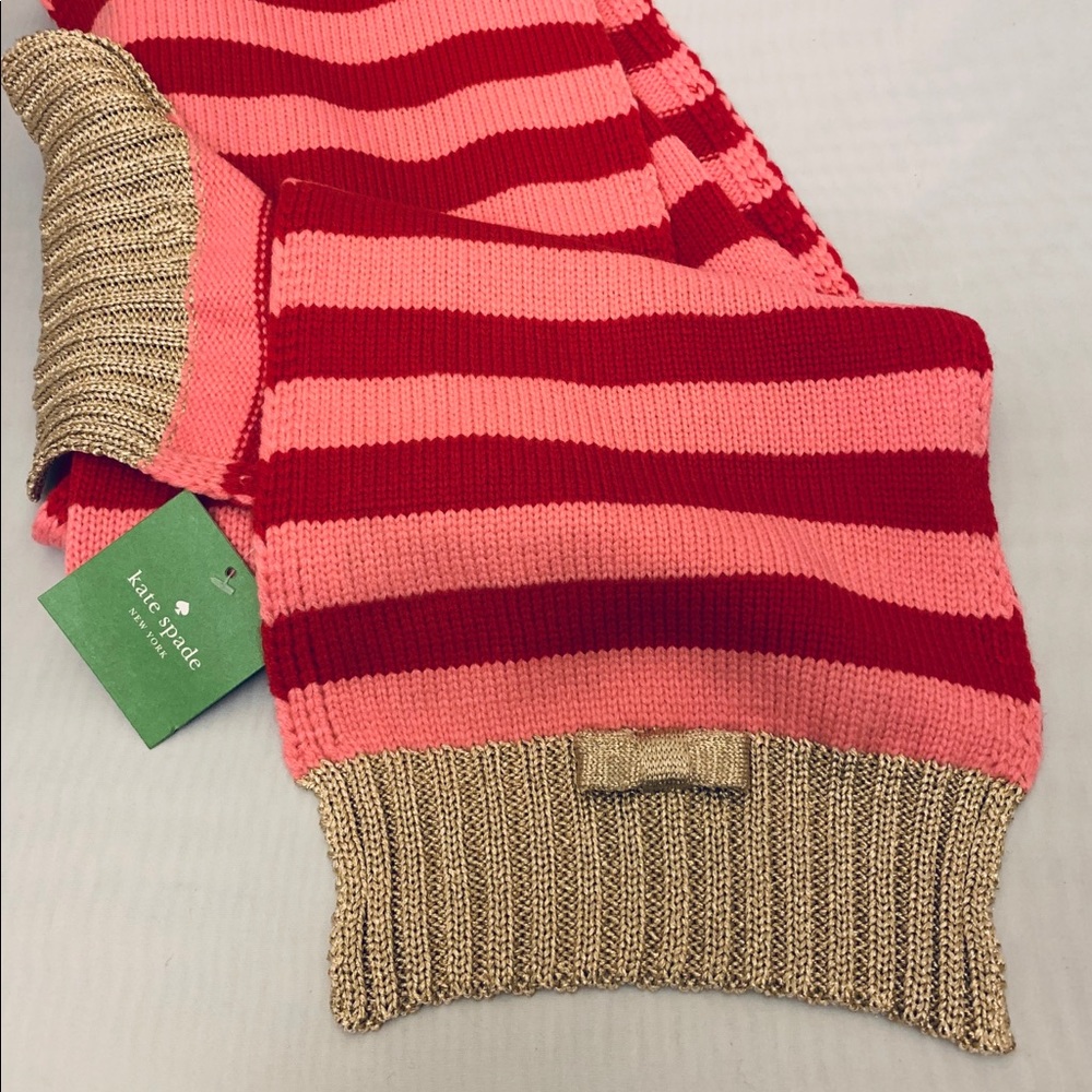 Kate Spade striped scarf